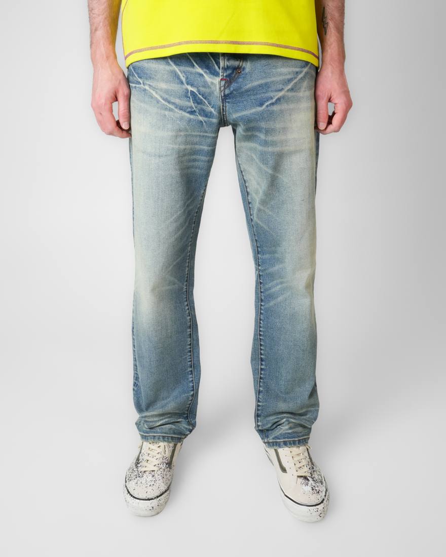 Ghost Print Jean in Faded Indigo